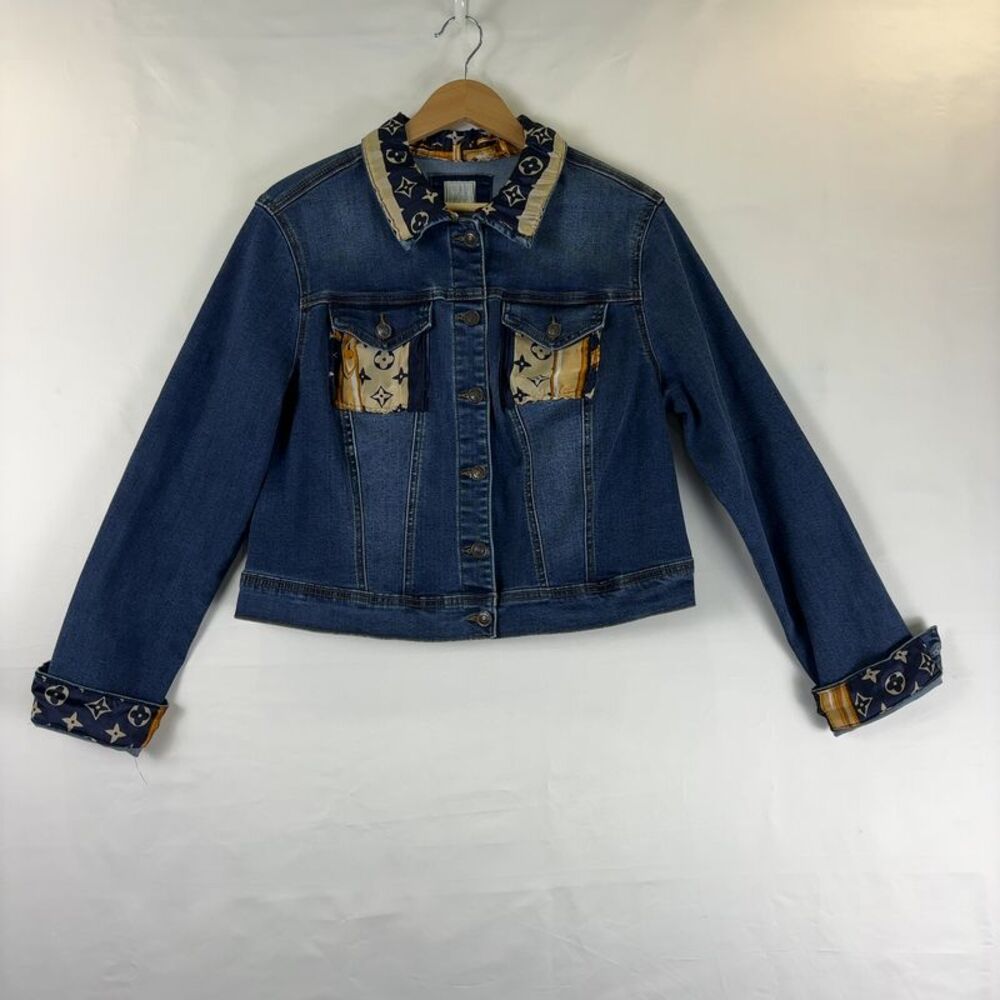 Custom Denim Couture Jacket , Jacket Featuring Mo… - image 1